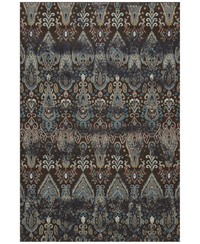 D Style Geneva Gv315 7'10" X 10'7" Area Rug In Chocolate
