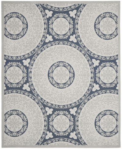 Nourison Key Largo Klg03 Blue 5'3" X 7'3" Outdoor Area Rug In Blue