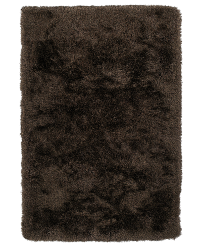 D Style Impact Ia100 3' 6" X 5' 6" Shag Area Rug In Chocolate