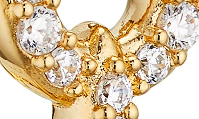 Shop Nadri Frost Mismatched Link Hoop & Stud Earrings In Gold