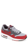 Nike 'air Max 1 Essential' Sneaker (men) In Grey/ Gym Red/ Dark Grey