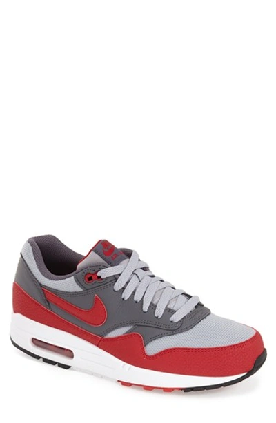 Nike 'air Max 1 Essential' Sneaker (men) In Grey/ Gym Red/ Dark Grey