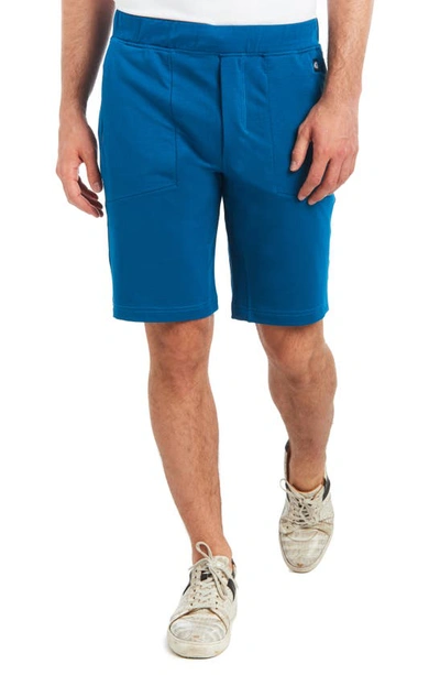 Shop Pino By Pinoporte Gigi Solid Shorts In Md Blue