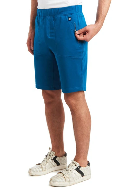 Shop Pino By Pinoporte Gigi Solid Shorts In Md Blue