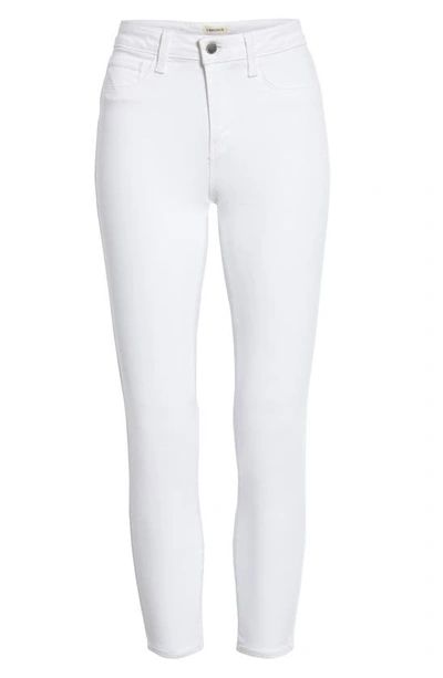 Shop L Agence High Waist Skinny Ankle Jeans In Blanc