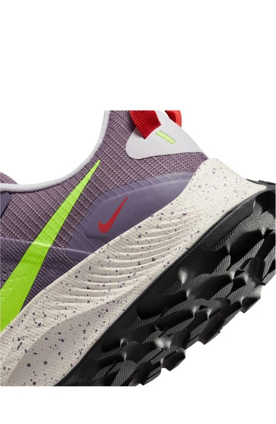 Shop Nike Pegasus Trail 3 Trail Running Shoe In Purple/ Volt/ Venice/ Red