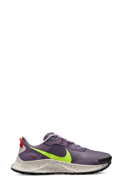 Shop Nike Pegasus Trail 3 Trail Running Shoe In Purple/ Volt/ Venice/ Red