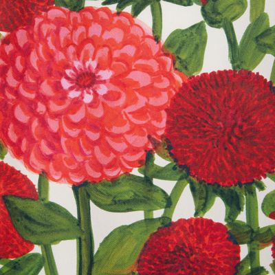 La Doublej Magnifico Dress In Pink Dahlias