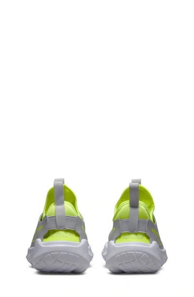 Shop Nike Flex Runner 2 Slip-on Running Shoe In Grey Fog/ Volt/ Blue