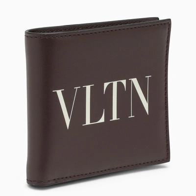 Shop Valentino Fondant Horizontal Wallet In Brown