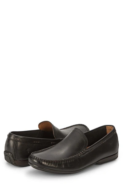 Shop Frye Lewis Venetian Loafer In Black