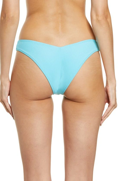 Shop Frankies Bikinis Enzo Bikini Bottoms In Aquamarine