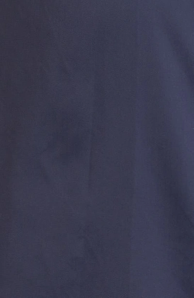 Staud Millie Belted Maxi Shirt Dress In Navy