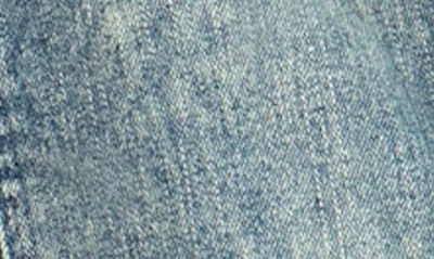 Shop Nikki Lund Double Breasted Denim Blazer In Medium Blue