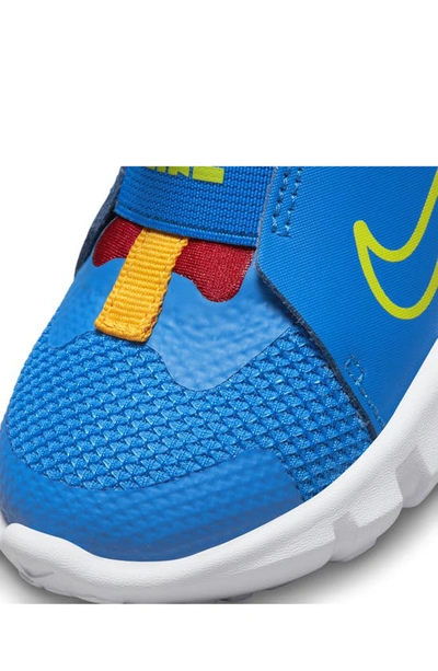 Shop Nike Flex Runner 2 Slip-on Running Shoe In Blue/ Green/ Red