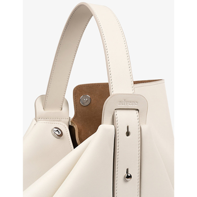 Shop Advene Cream The Age Leather Top-handle Bag