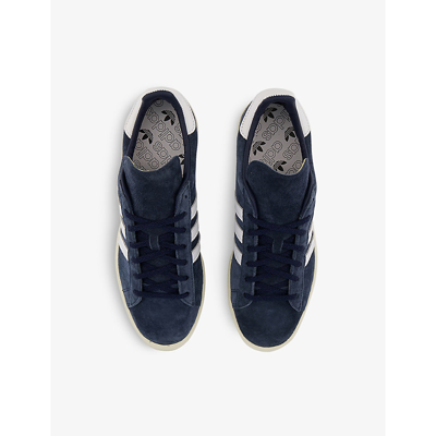 Shop Adidas Originals Adidas Mens Core Navy White Off Whit Campus 80s Suede Low-top Trainers