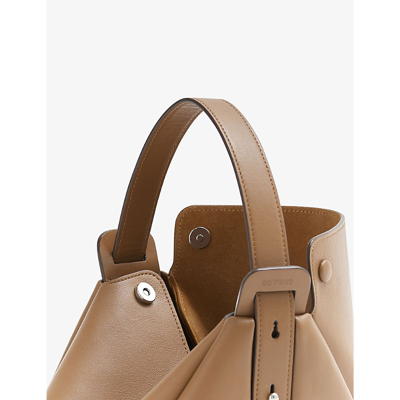 Shop Advene Caramel The Age Leather Top-handle Bag
