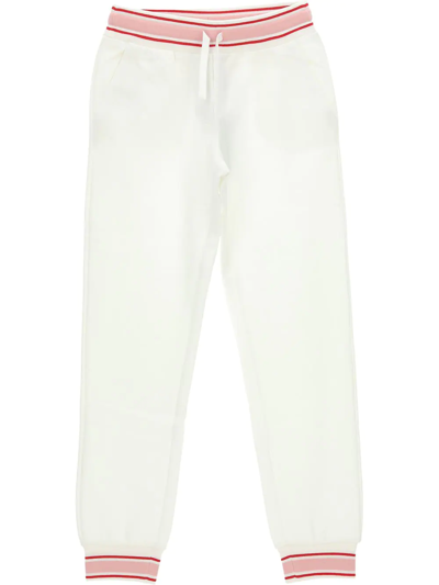 Shop Dolce & Gabbana Striped-trim Track Pants In White