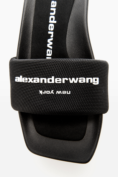 Shop Alexander Wang Aw Platform Slide In Nylon In Black