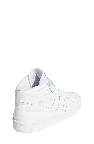 Shop Adidas Originals Forum Mid Sneaker In Ftwwht/ftw