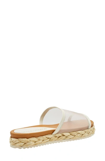 Shop Andre Assous Phoebe Slide Sandal In Nude Mesh Fabric