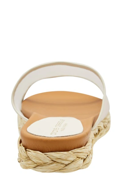 Shop Andre Assous Phoebe Slide Sandal In Nude Mesh Fabric