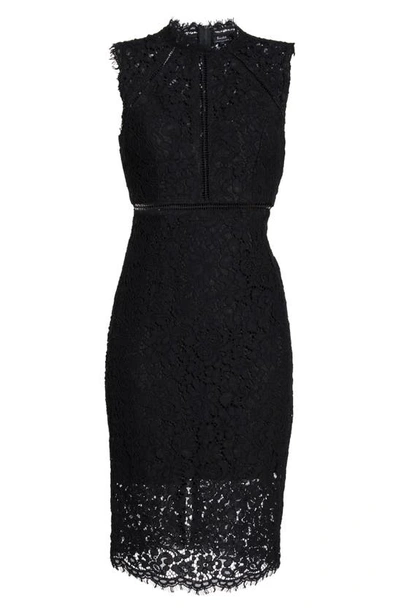 Shop Bardot Lace Sheath Cocktail Dress In Black