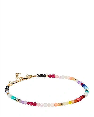 Shop Anni Lu Iris Light Rainbow Bracelet In Multi