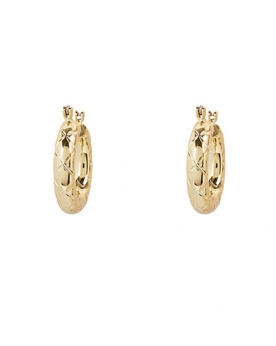 Shop Luv Aj Baby Amalfi Tube Hoop Earrings In Gold