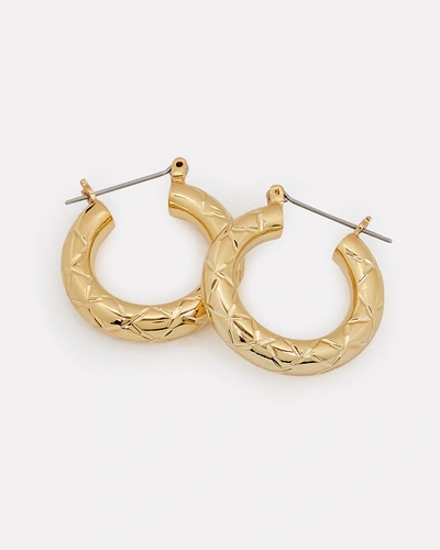 Shop Luv Aj Baby Amalfi Tube Hoop Earrings In Gold