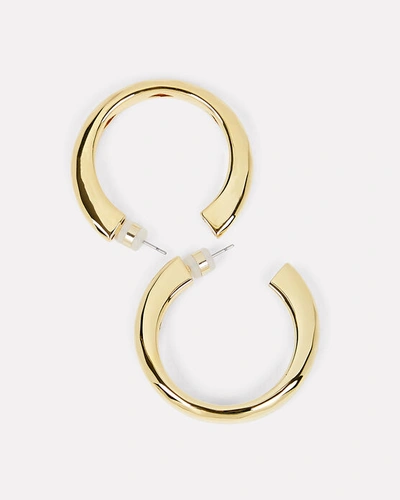 Shop Luv Aj The Architectural Statement Hoop Earrings In Gold