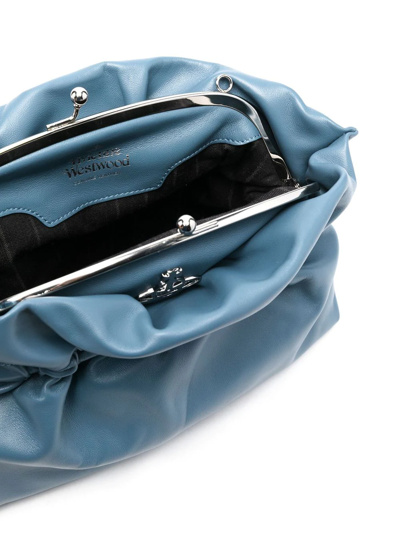 Shop Vivienne Westwood Orb-plaque Shoulder Bag In Blue