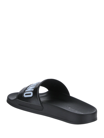 Shop Moschino Slides Woman In Black