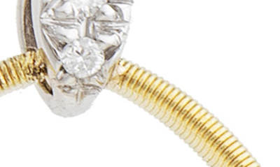 Shop Marco Bicego Marrakech Diamond Double Hoop Earrings In Yellow Gold/ Diamond