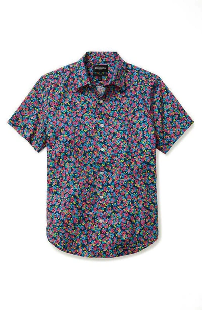 Shop Bonobos Riviera Slim Fit Stretch Print Short Sleeve Button-up Shirt In Wendover Floral