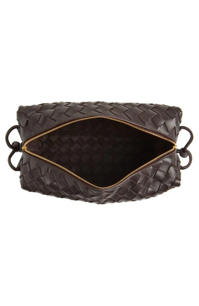 Shop Bottega Veneta Large Loop Intrecciato Leather Shoulder Bag In Potion-gold