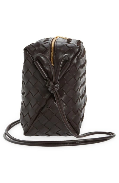 Shop Bottega Veneta Large Loop Intrecciato Leather Shoulder Bag In Potion-gold