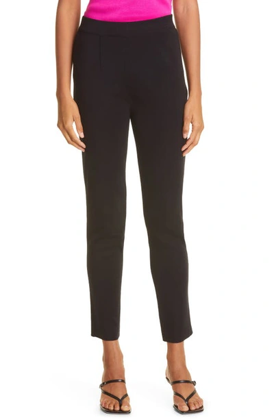 Shop Misook Slim Leg Knit Pants In Black