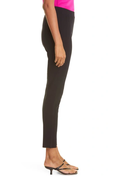 Misook Plus Size Straight-leg Knit Pull-on Pants In Black