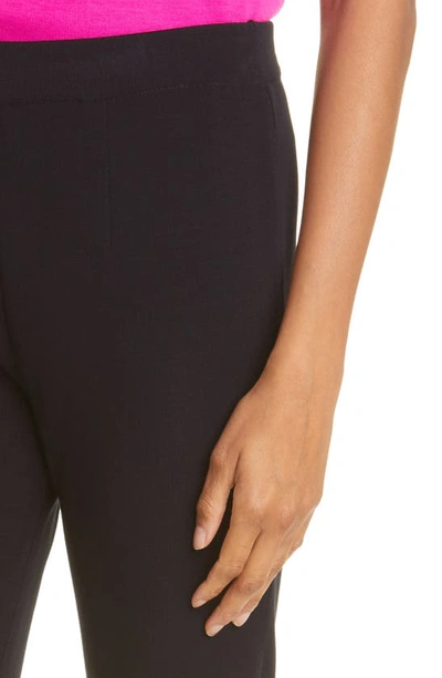 Misook Plus Size Straight-leg Knit Pull-on Pants In Black