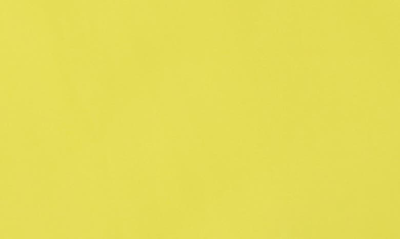Dress The Population Alicia Mixed Media Midi Dress In Lemongrass