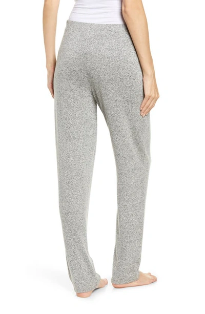 Natori Ulla Brushed Rib-knit Lounge Pants In Ht. Grey