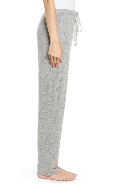 Natori Ulla Brushed Rib-knit Lounge Pants In Ht. Grey