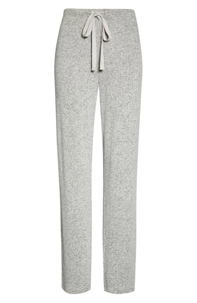 Natori Ulla Brushed Rib-knit Lounge Pants In Ht. Grey