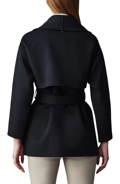 Shop Mackage Tyra Wool Coat In Black