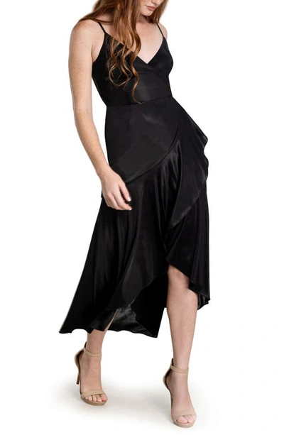 Shop Dress The Population Salome Wrap Dress In Black