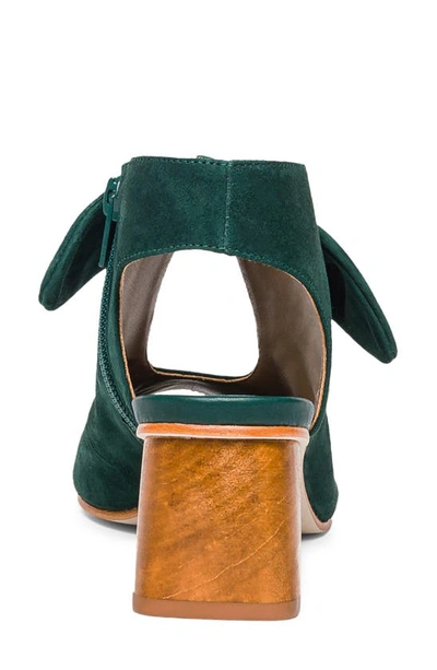 Bernardo Lizzie Suede Knot Zip Sandals In Royal Pine Suede