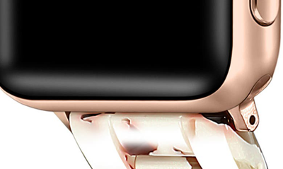 The Posh Tech Claire Resin Link Apple Watch Band In Ivory Multi