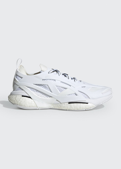 Shop Adidas By Stella Mccartney Asmc Solarglide Cutout Runner Sneakers In White